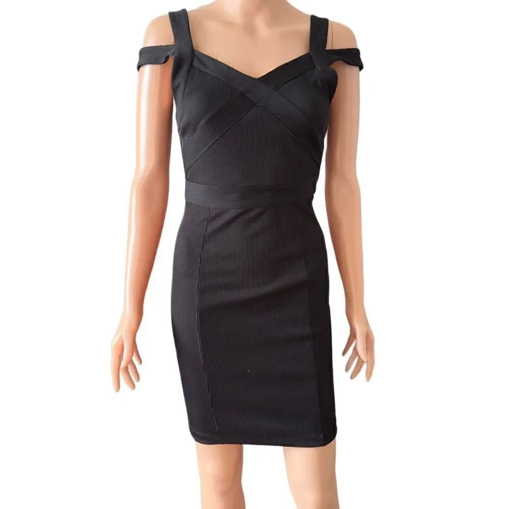 A/X ARMANI EXCHANGE Black Bandage Dress